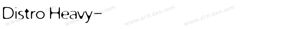 Distro Heavy字体转换